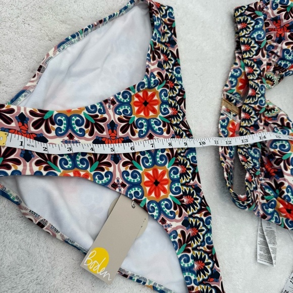 Boden Merano Deep V-Neck Bikini Top 2 piece bikini set vacation summer u… - Picture 10 of 11